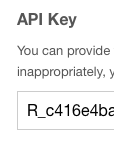 API Keyが書いてあります